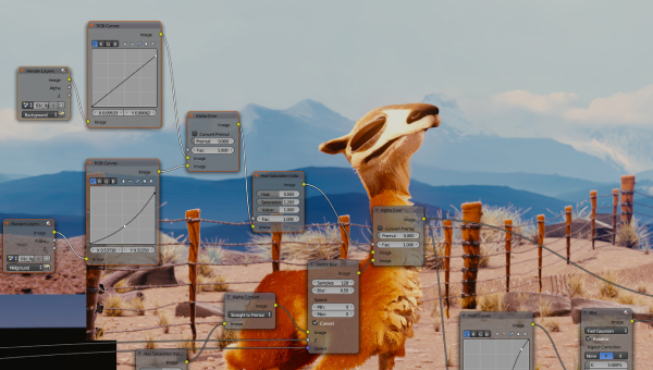 Screenshot of Blender node editor