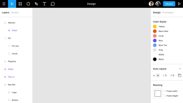 Screenshot of Figma