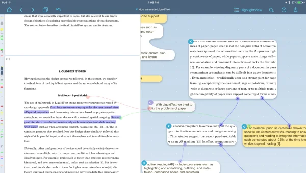 Screenshot of LiquidText